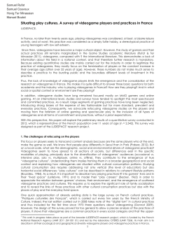 Situating play cultures - Ludespace