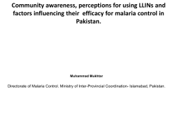 Assessment of Community Acceptance and Preferences for Different