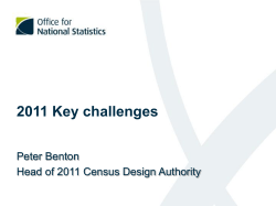2011 Key challenges