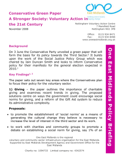 Conservative Green Party - A Stronger Society