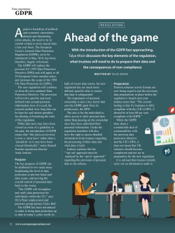 Ahead of the game - European Pensions