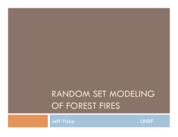 RANDOM SET MODELING OF FOREST FIRES