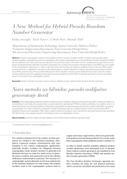 A New Method for Hybrid Pseudo Random Number Generator Nova