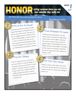 From Greatest To Least Pray for Others Act Out Your Verse