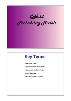 CH 17 Probability Models