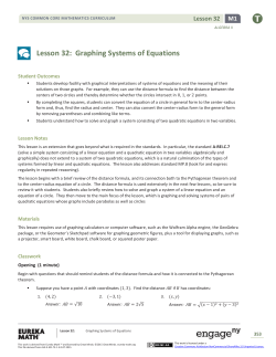 Algebra II Module 1, Topic C, Lesson 32: Teacher Version