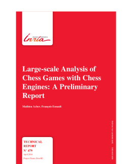 Large-scale Analysis of Chess Games with Chess Engines - HAL