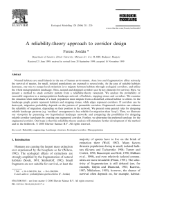 A reliability-theory approach to corridor design