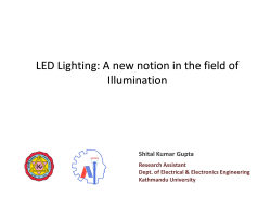 LED Lighting: A new notion in the field of