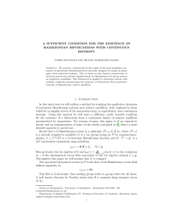 A SUFFICIENT CONDITION FOR THE EXISTENCE OF