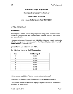 Past exercises - Northern College