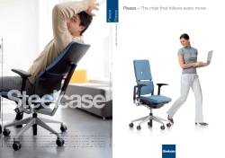 Please &ndash; The chair that follows every move