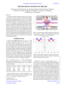 The 2015 Heavy-Ion Run of the LHC