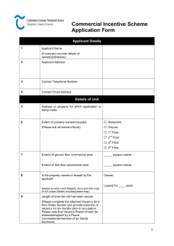 CIS Application Form - Tipperary County Council