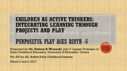 P.L.A.Y: Purposeful Learning and Assessment for the Young