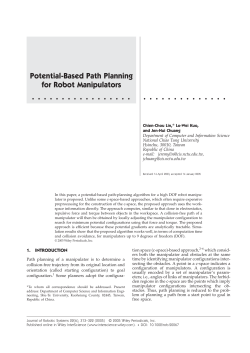 Potential-based path planning for robot manipulators