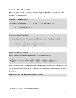 Concave functions - Essential Microeconomics