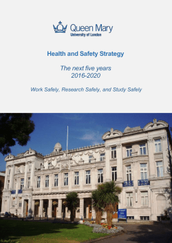 second Health and Safety Strategy draft document
