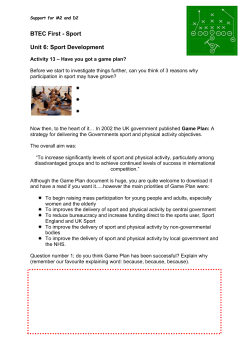 Activity 13 Game Plan File - Greenfield Community College Moodle