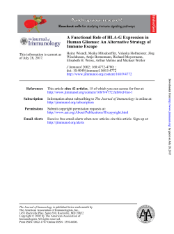 Immune Escape Human Gliomas: An Alternative Strategy of A