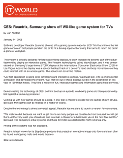 CES: Reactrix, Samsung show off Wii