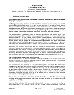 Attachment 4 - Project Narrative