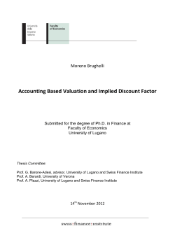 Accounting Based Valuation and Implied Discount Factor