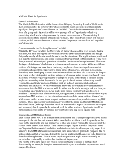 MMI Info Sheet for Applicants
