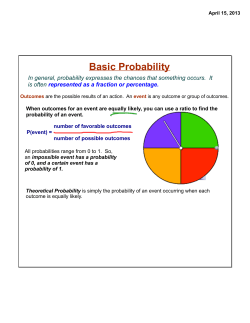 Probability Notes - Scarsdale Schools
