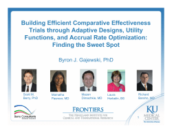 Building Efficient Comparative Effectiveness Trials through Adaptive