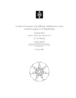 A study of necessary and sufficient conditions for vertex