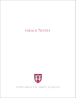 Grace Notes - Portsmouth Abbey School