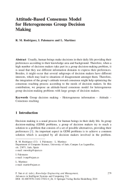 Attitude-Based Consensus Model for Heterogeneous Group