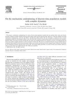On the mechanistic underpinning of discrete