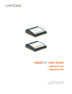 MatchPort b/g User Guide