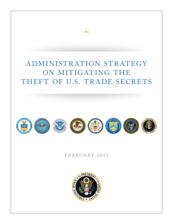 administration strategy on mitigating the theft of us trade secrets