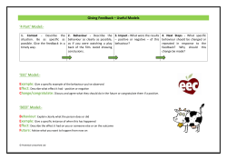 Model:- Behaviour - Potential Unearthed