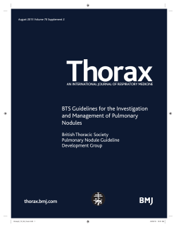 BTS Guidelines for the Investigation and