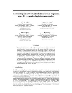 Accounting for network effects in neuronal responses