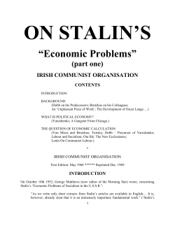 Economic Problems - Revolutionary Democracy