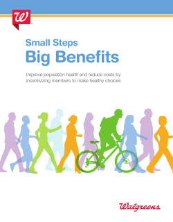 Small steps Big Benefits