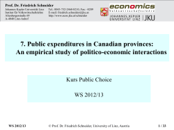 Public Choice - Johannes Kepler University Linz, Department of