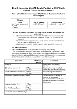 paediatric arcp checklist for evidence submitted