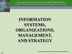 Information Systems Ch 3