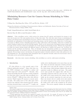 Minimizing Resource Cost for Camera Stream Scheduling in Video
