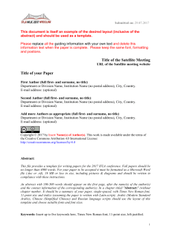 Conference Full Paper template - IFLA 2017