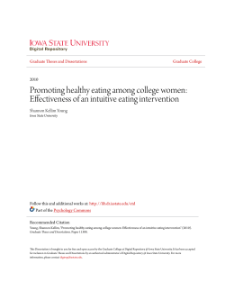 Effectiveness of an intuitive eating intervention