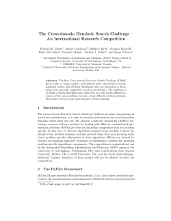 The Cross-domain Heuristic Search Challenge