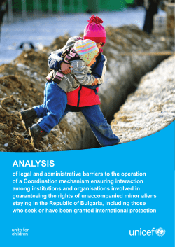 Analysis of legal and administrative barriers