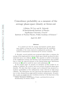 Coincidence probability as a measure of the average phase